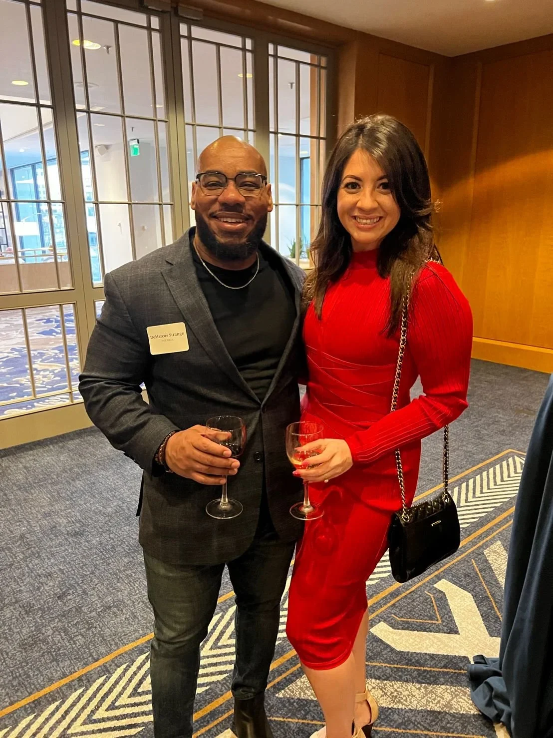 DeMarcus Strange at a professional networking event