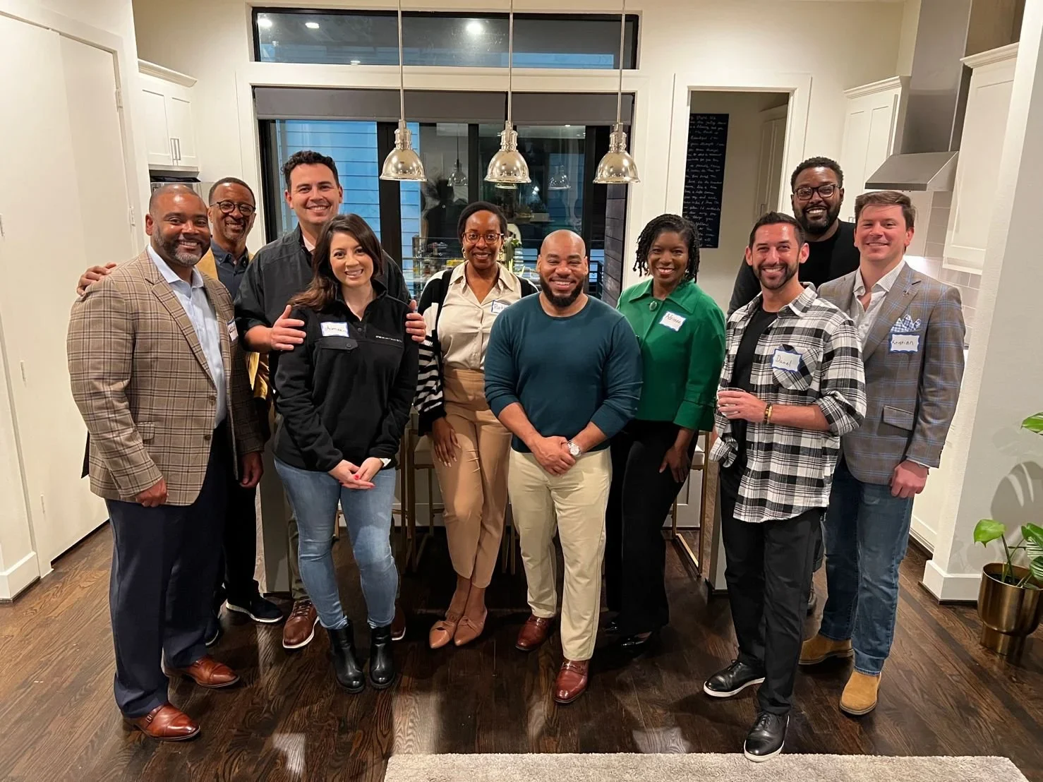 DeMarcus Strange with a professional community group